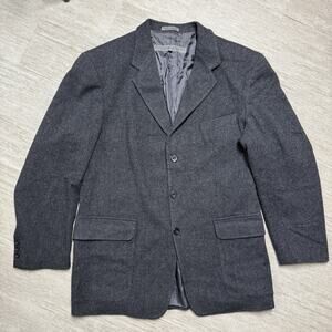 Structure Le Collezioni Blazer Sports Coat Gray Mens Vintage Wool Blend Large